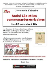 Affiche de la 7ème soirée d'Histoire, 3 décembre 2024