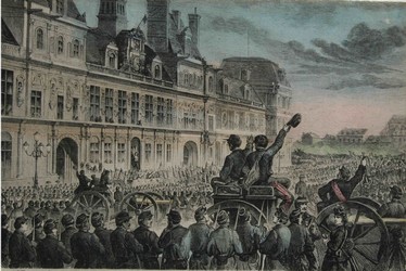 Proclamation de la Commune à l'Hôtel de Ville de Paris 28 mars 1871