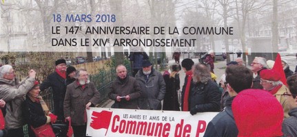 Commémoration de la Commune le 18 mars 2018 dans le XIVe