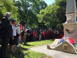 Rassemblement au cimetière Montparnasse le 29 mai 2021