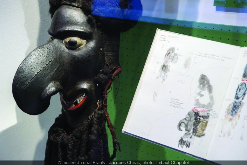 Les Carnets Kanak de Roger Boulay exposés au Musée du Quai Branly-Jacques Chirac (source : © Musée du Quai Branly-Jacques Chirac, photo Thibaut Chapotot)