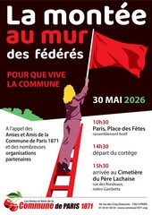 Affiche de la Montée au Mur des fédérés 2026