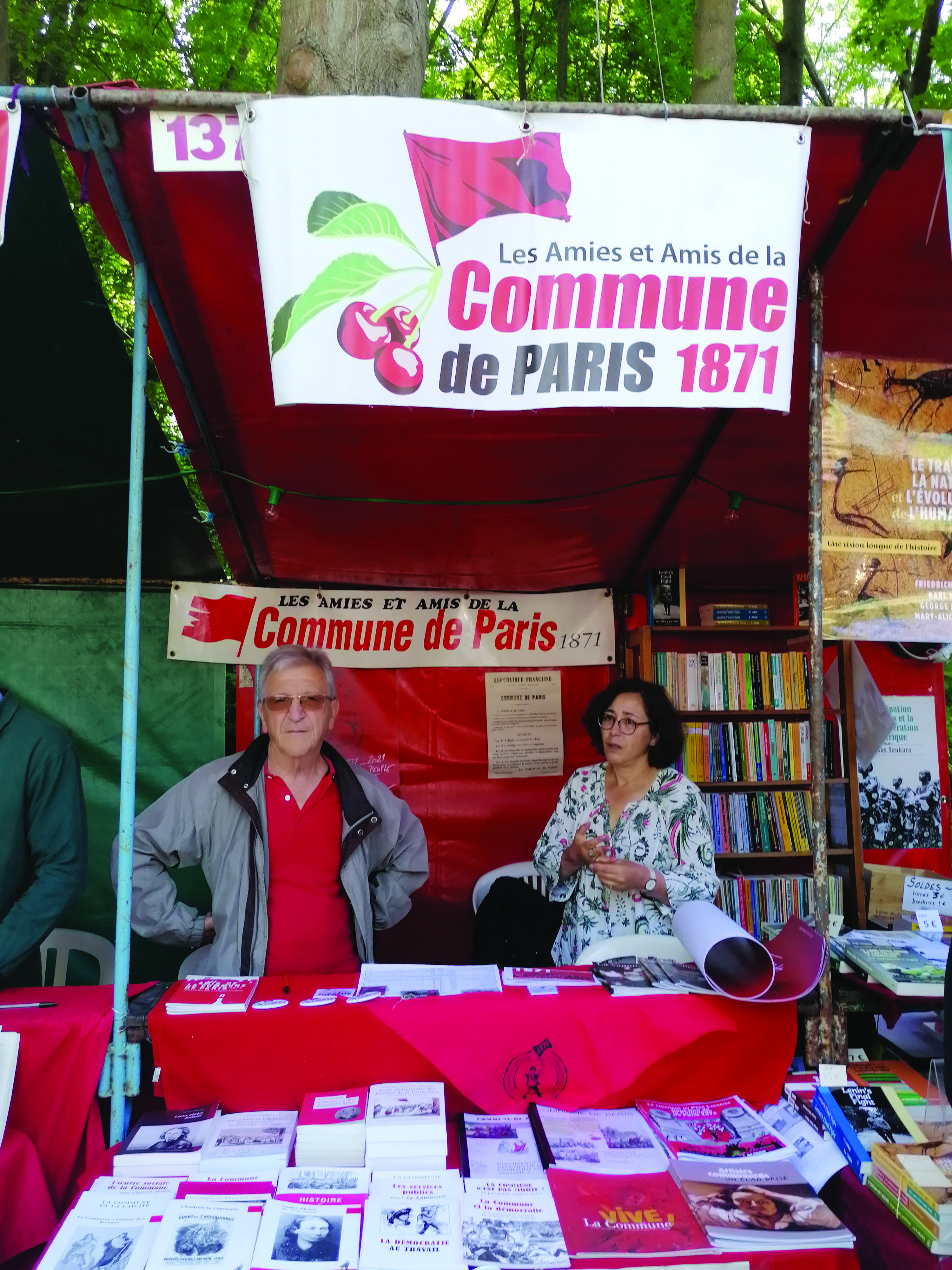 Notre stand à la Fête de Lutte Ouvrière 2022