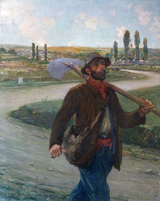 Jules Adler, Le chemineau, 1908. (source : Musée d’Orsay)