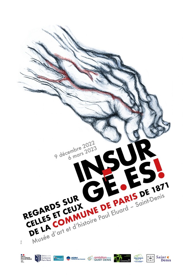 Affiche de l'exposition du Musée d'art et d'histoire Paul Éluard - Saint Denis du 9 décembre 2022 au 6 mars 2023