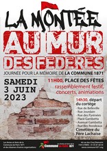 Affiche de la Montée au Mur des Fédérés le 3 juin 2023