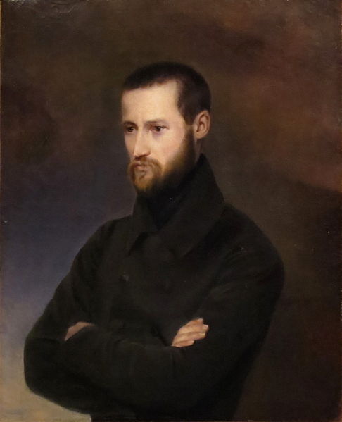 Portrait d'Auguste Blanqui peint par son épouse Amélie-Suzanne Serre, vers 1835. (Paris, Musée Carnavalet.)