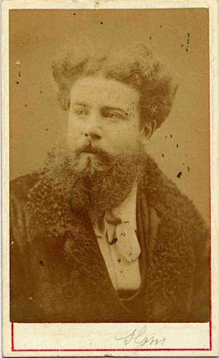 André SLOMCZYNSKI dit Slom (1844-1909) - photo portrait (in Lausanne ?) vers 1874