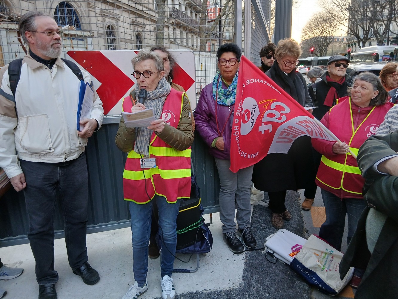 Graziella de l'Union syndicale CGT APHP