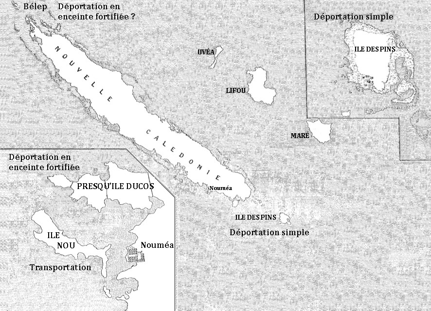 Carte de la Nouvelle-Calédonie