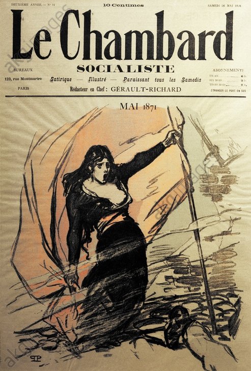 Le Chambard socialiste du 26 mai 1894 - par Théopile Alexandre Steinlen (1859–1923) ( HAMBURG, MUSEUM FÜR KUNST UND GEWERBE, SOURCE AKG-IMAGES)