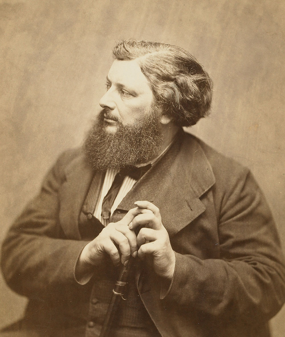 Gustave Courbet (1819 – 1877) - Portrait vers 1861 par Nadar (© Musée Gustave Courbet, photo : Pierre Guenat)