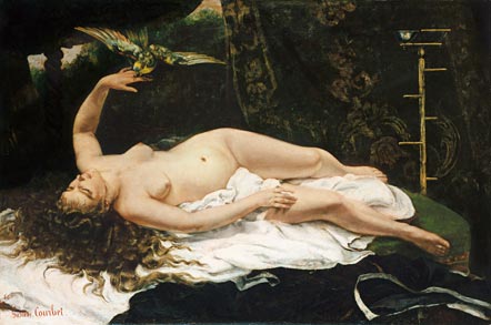 La Femme au perroquet (1866)