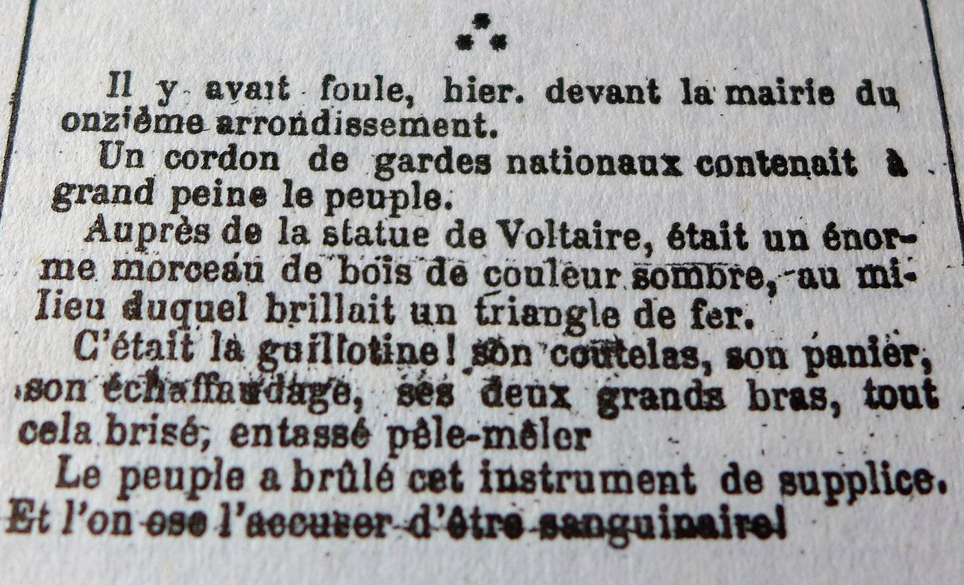 Le Cri du Peuple, samedi 8 avril, n° 38 (source : La presse communarde - archivesautonomies.org)