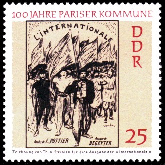 100 Jahre Pariser Kommune (25 Pf DDR Briefmarke)