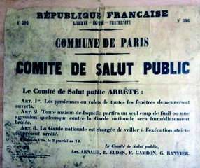 Affiche du Comité de salut public 23 mai 1871