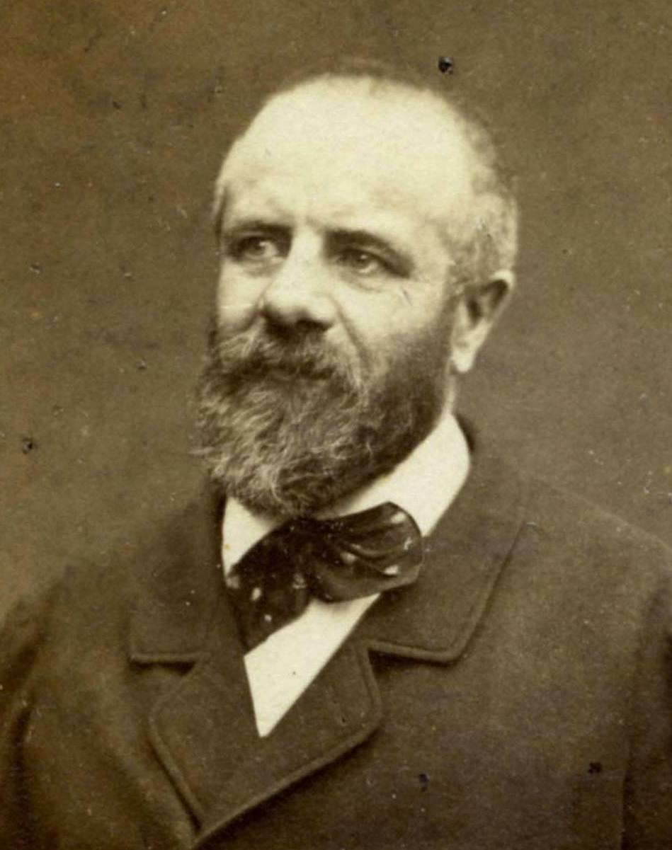 Eugène Pottier photographié par Étienne Carjat. (Source : Musée de l'Histoire Vivante, Montreuil)