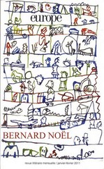 Revue Europe, dossier Bernard Noël, janvier-février 2011, n° 981/982