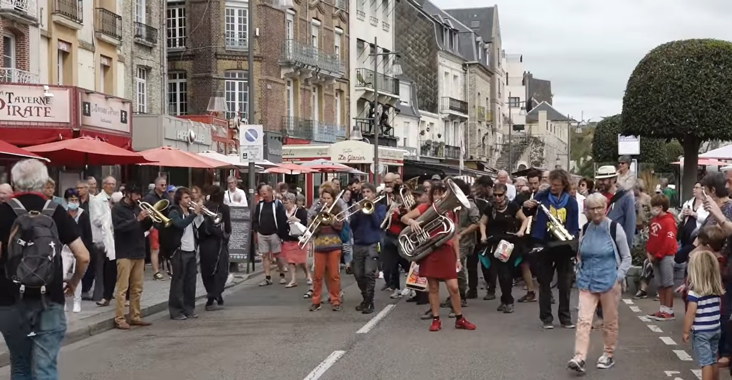 La Fanfare invisible à Dieppe en septembre 2021