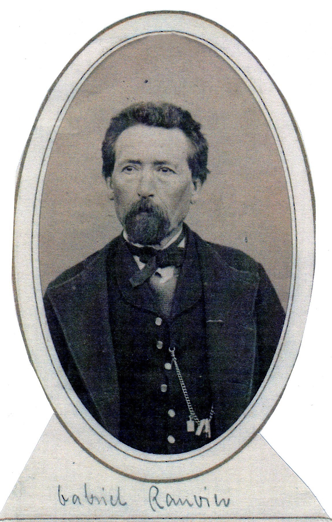 Gabriel Ranvier (1828-1879) photographié à Londres. Collection particulière, publié dans l'album de l'exposition « Le temps des cerises : la Commune en photographies » présentée au Musée de la photographie de la Commune Française à Charlerois du 24 septembre 2011 au 15 janvier 2012 sous la direction de Jean Baronnet et Xavier Canonne.