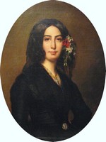 Portrait de George Sand (1804-1876) par Auguste Charpentier (1838) - collection Musée de la vie romantique, à Paris. 