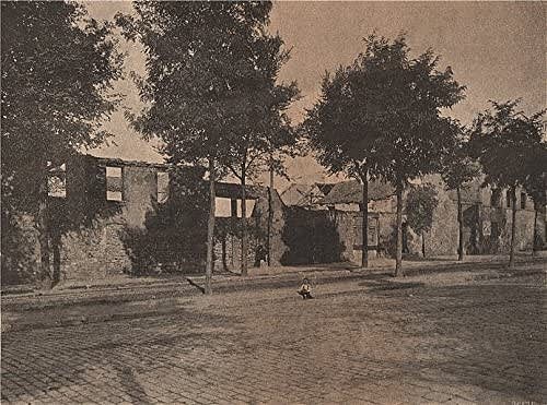 Bagneux, extérieur de la Grange Ory - Photographie 1873 Bagneux, extérieur de la Grange Ory - Photographie 1873