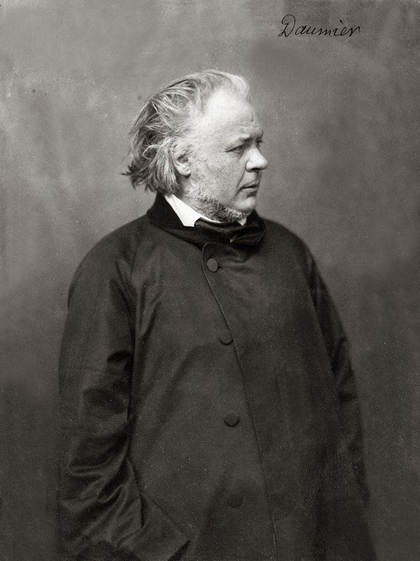 Honoré Daumier (1808-1879) – Portrait par Nadar (source : BNF)