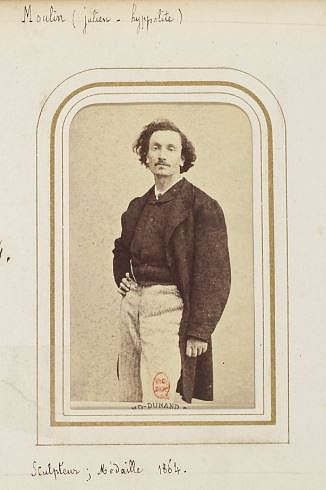 Hyppolite Moulin, 1864 (photo provenant de Recueil. Portraits d'artistes, école française - BNF/Gallica)