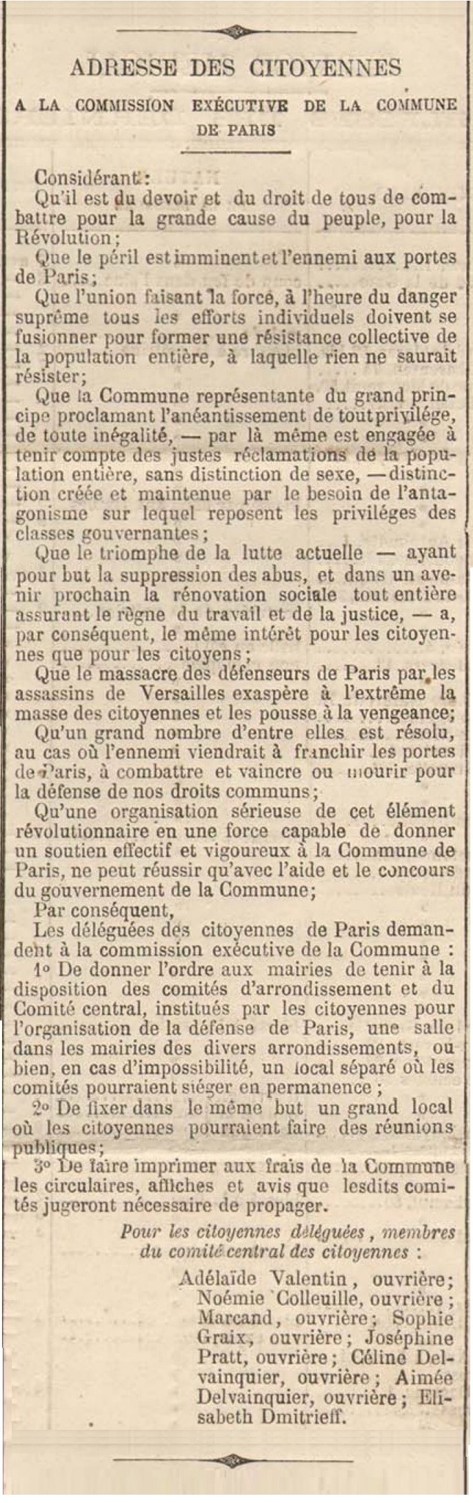 Journal Officiel de la Commune (édition du matin) N° 104 du 14 avril 1871