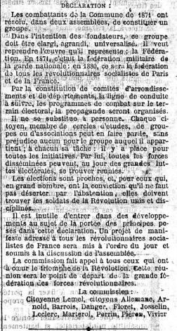 "L’Intransigeant" du 22 novembre 1880