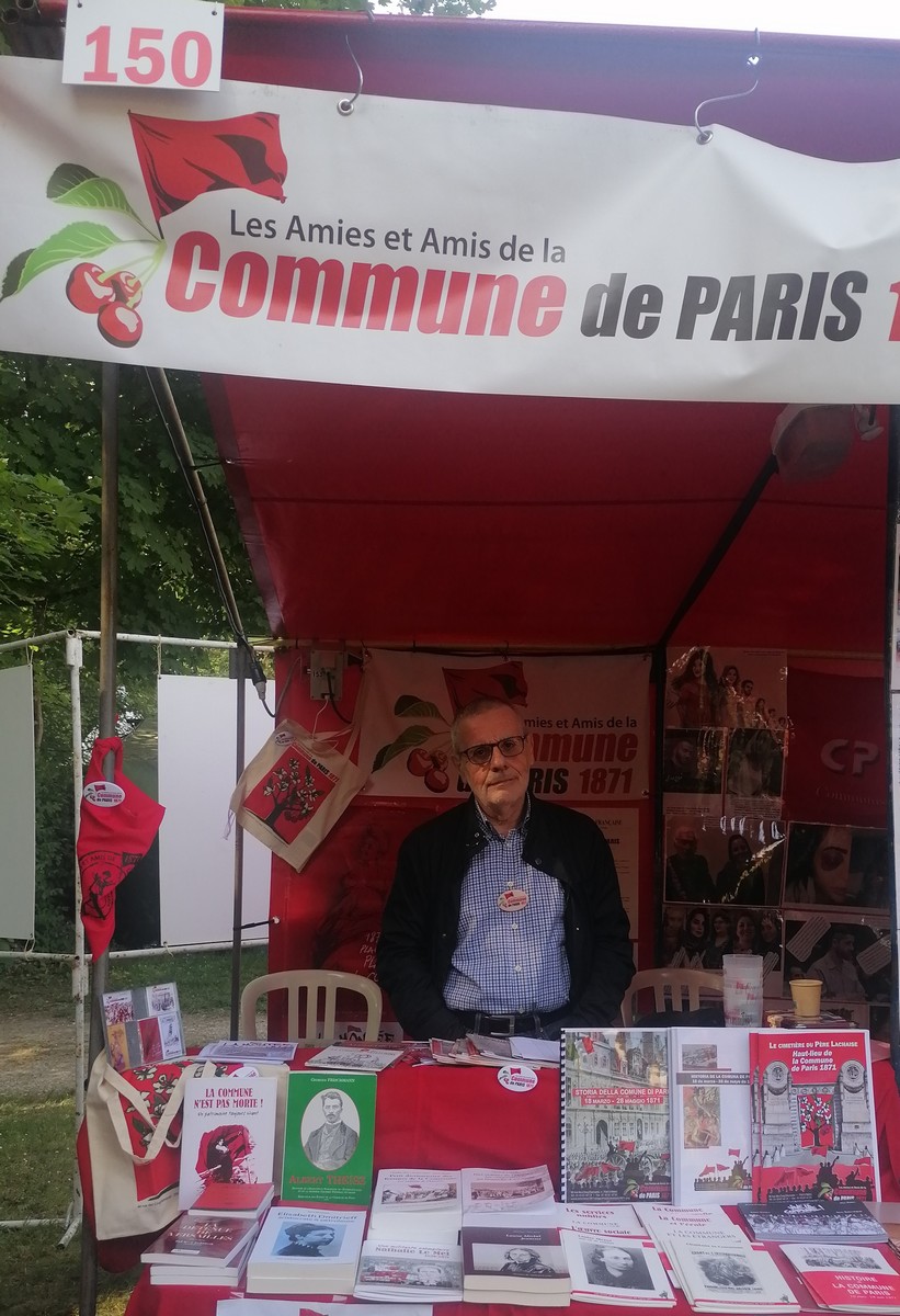 Notre stand à la Fête de Lutte Ouvrière de samedi 27 mai 2023