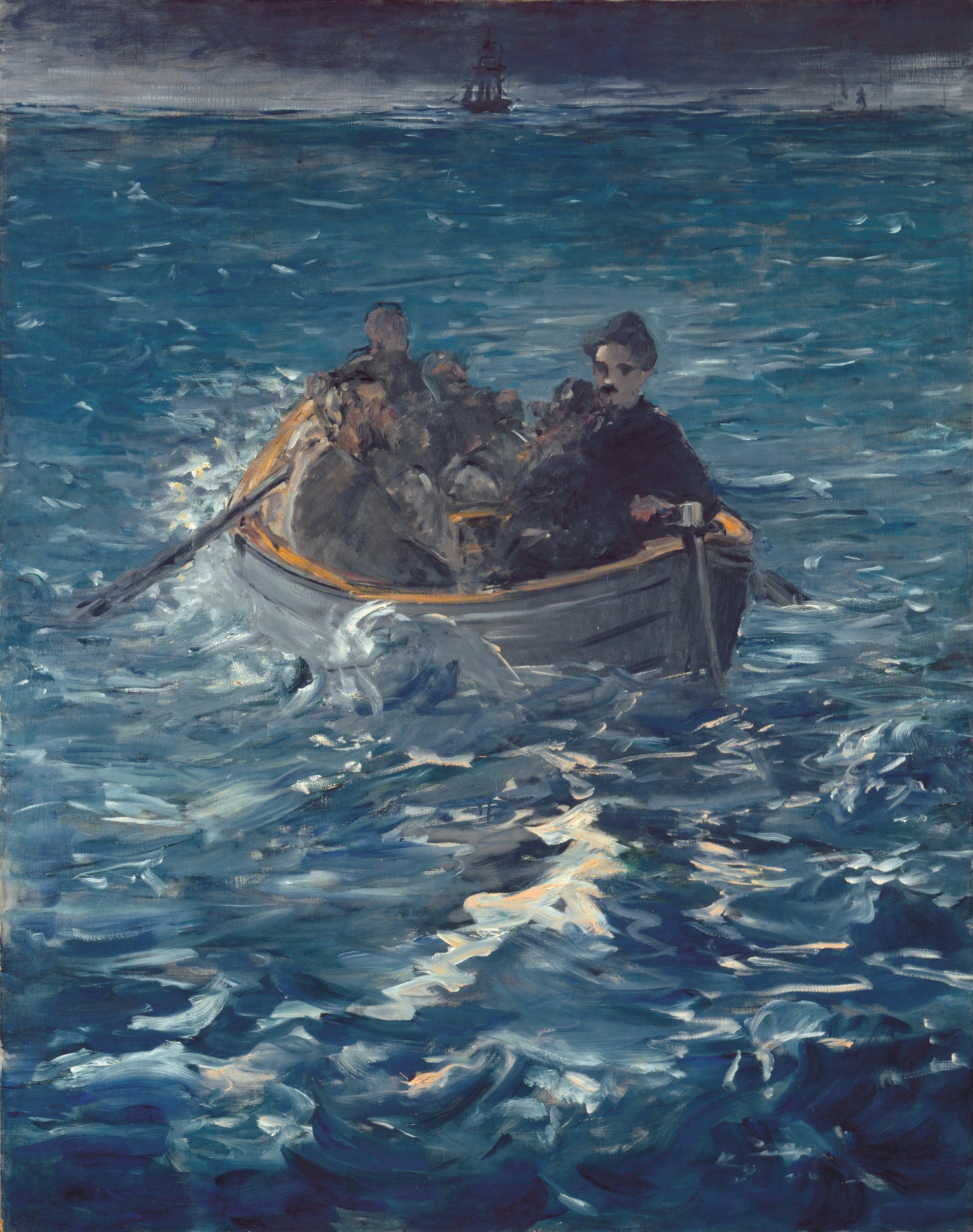 L'Évasion de Rochefort, Bastien, Baillière, Grousset et Jourde - Peinture d'Édouard Manet (Kunsthaus, Zurich)