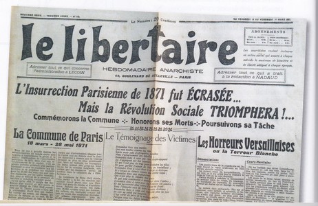 50ème anniversaire de la Commune de Paris 1871, Le Libertaire