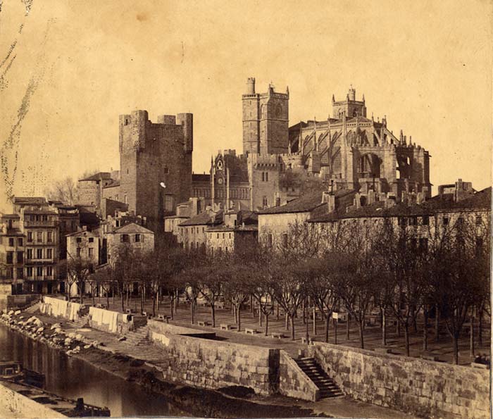 Narbonne - Les Barques vers 1870 – Collection particulière ( source : Blog Patrimonial de la Médiathèque du Grand Narbonne)