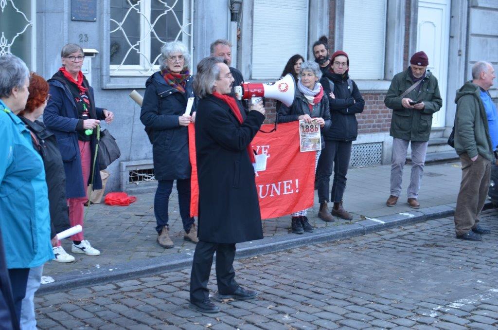 Liège le 18 mars 2023 - Commémoration de la Commune de Paris, intervention de Julien Dohet