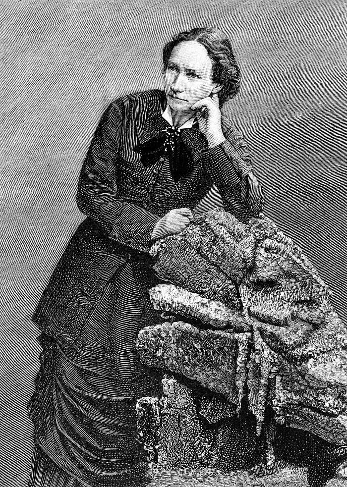 Louise Michel lors de sa déportation à Nouméa en Nouvelle-Calédonie, 1873-1880 - gravure © Costa/Leemage