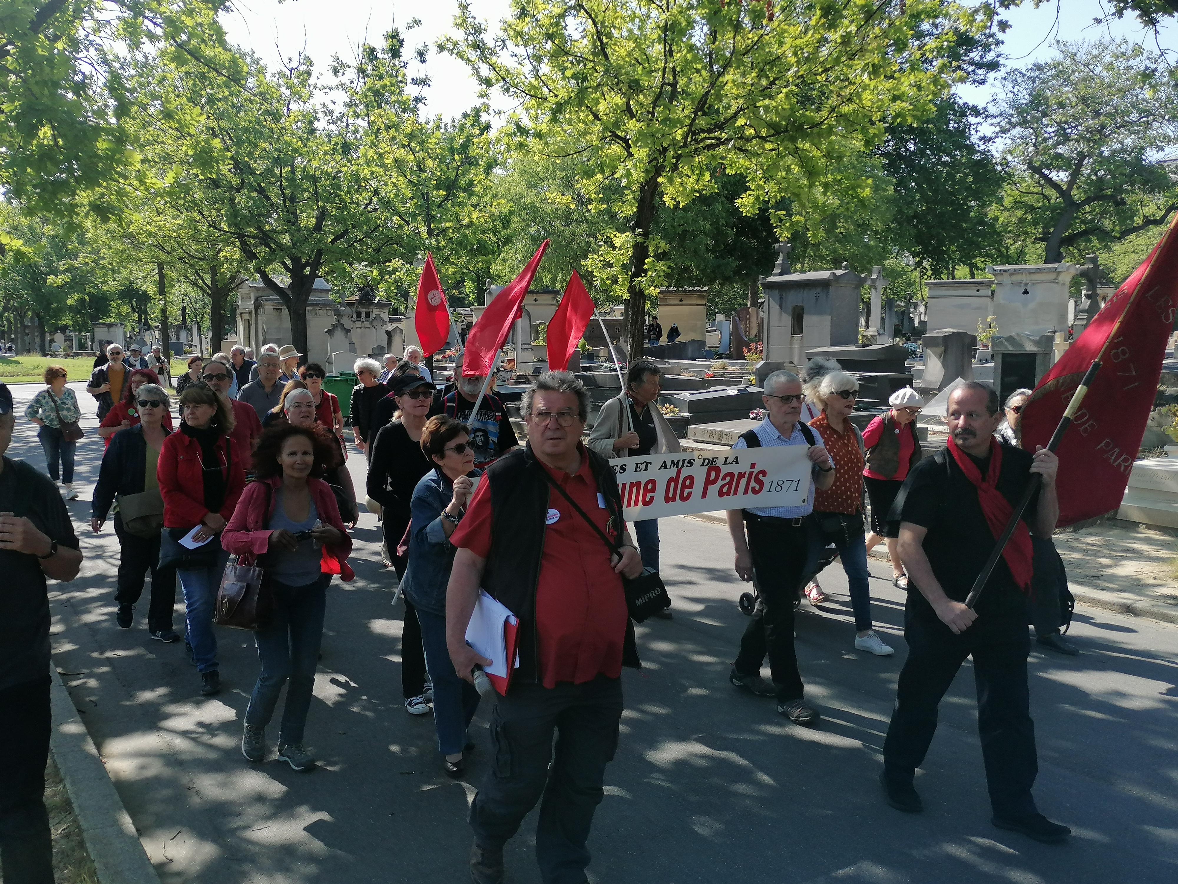 Parcours et cérémonie au cimetière du Montparnasse le 4 juin 2023