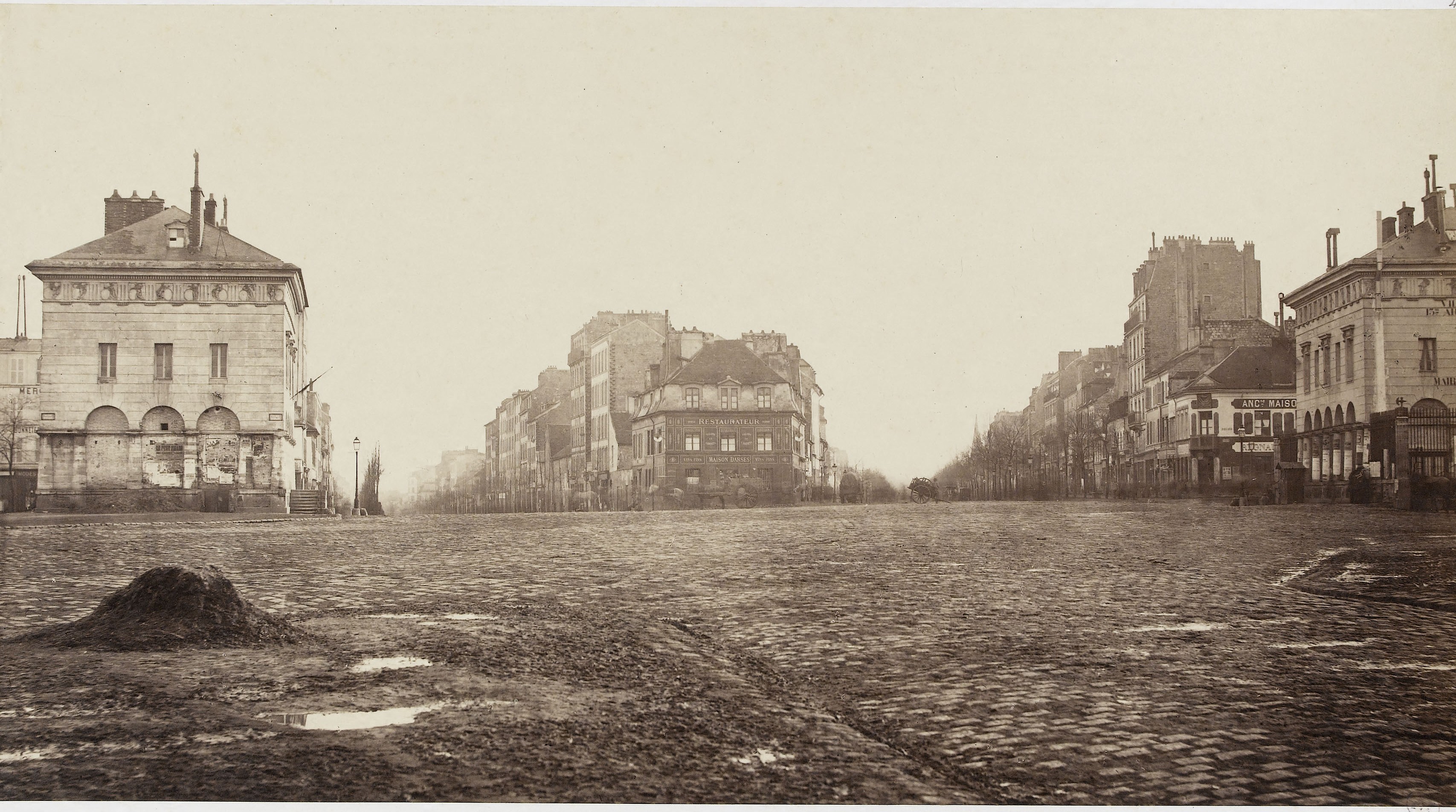 Place d'Italie 13ème arrondissement de Paris - Photo de  Marville Charles entre 1865 et 1868 (CC0 Paris Musées - Musée Carnavalet)