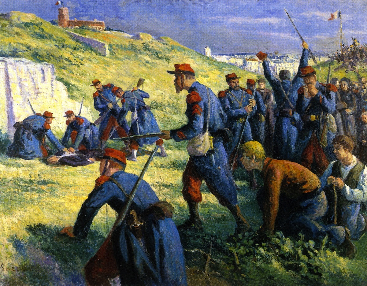 L'exécution de Varlin, huile sur toile de Maximilien Luce. (Musée de l'Hôtel-Dieu, Mantes-la-Jolie)
