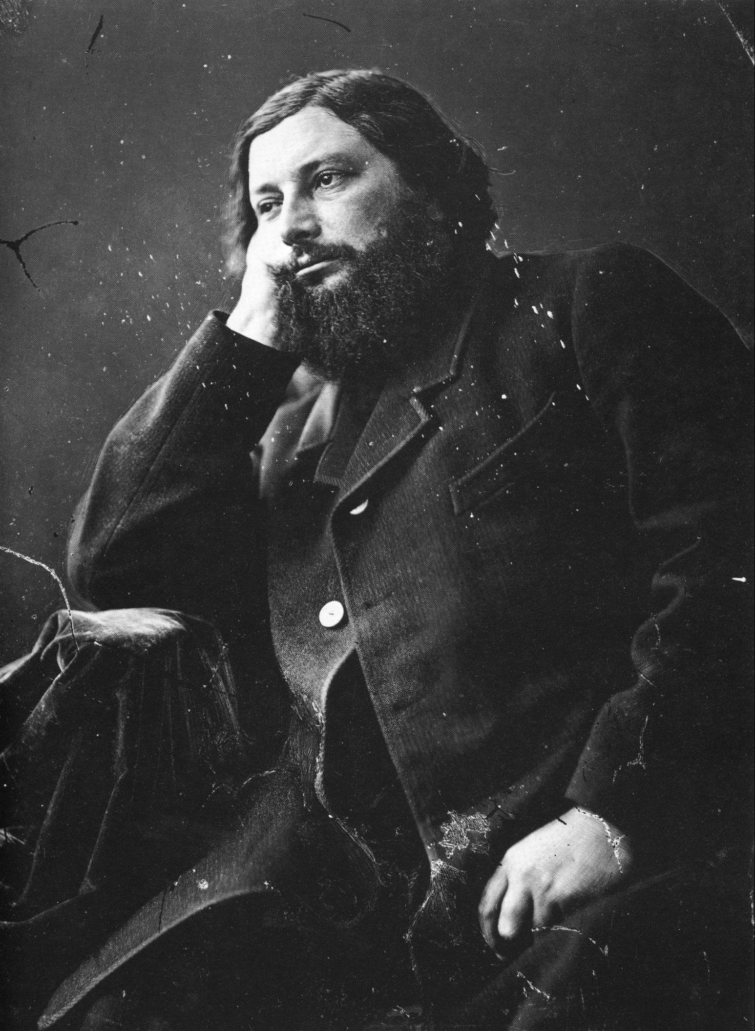 Gustave Courbet (1819-1877) photographie par Nadar vers 1861