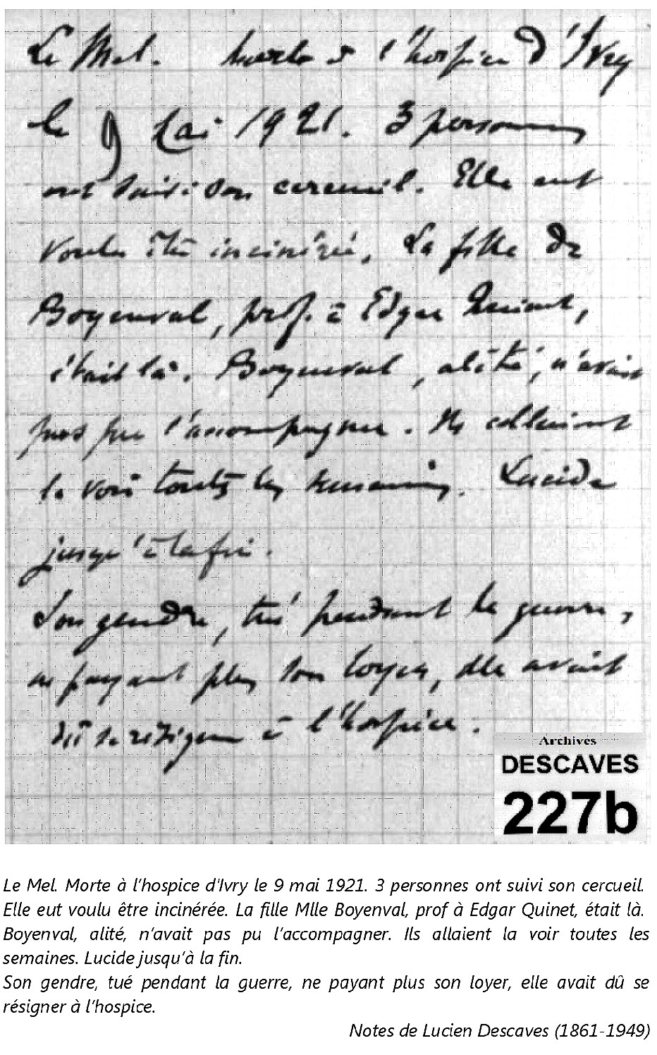 Notes de Lucien Descaves (1861-1949)