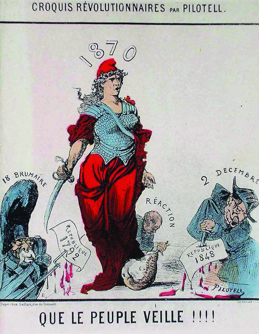 Croquis révolutionnaire par Pillotell - Que le peuple veille !!! (source : Musée Carnavalet, Histoire de Paris)