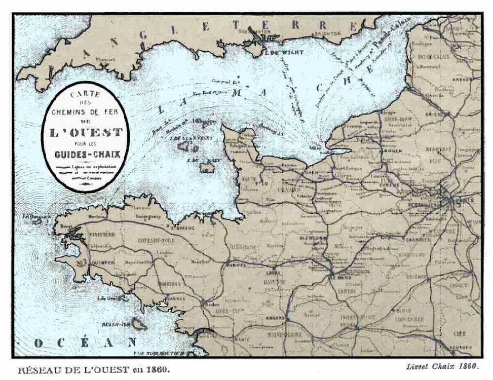 Réseau de l'Ouest - 1860 (Livret Chaix 1860)