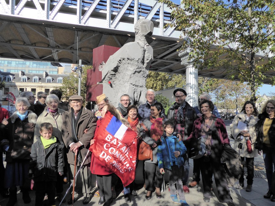 Samedi 22 octobre à 10h45 , Cour Départ de la gare d’Austerlitz - Inauguration de l’œuvre monumentale du sculpteur Denis MONFLEUR en hommage aux Brigades internationales (Source : ACER - Amis des Combattants en Espagne Républicaine)