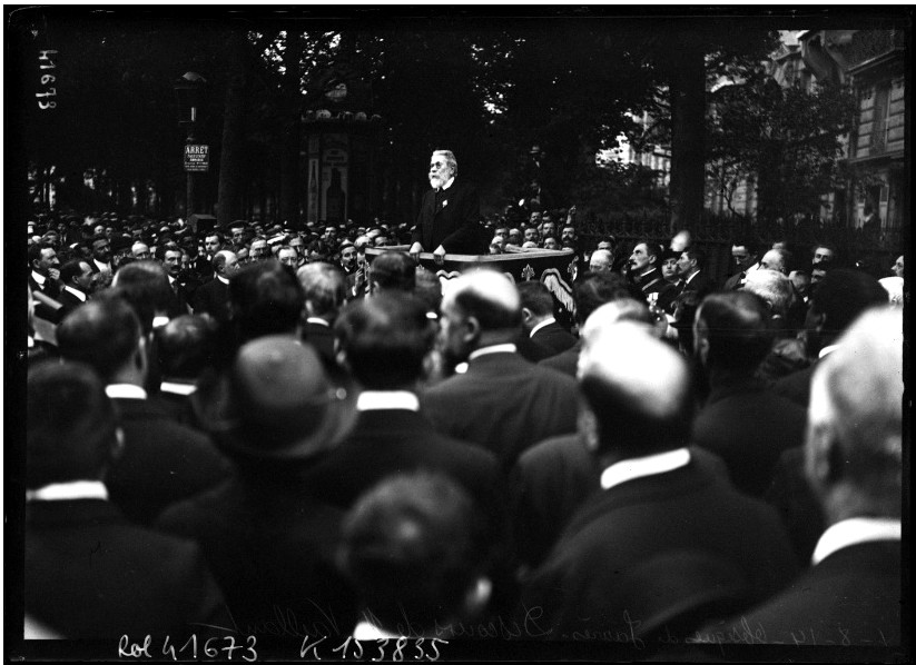 Vaillant aux obsèques de Jaurès le 4 août 1914