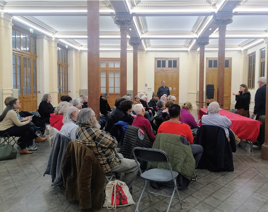 Conférence de l'IHS de la Loire sur la Commune de Saint-Étienne à la Bourse du travail