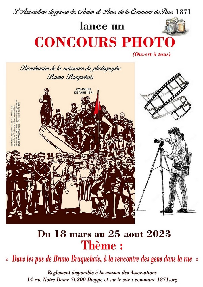 affiche de Dieppe - Concours de photo pour le bicentenaire de B. Braquehais