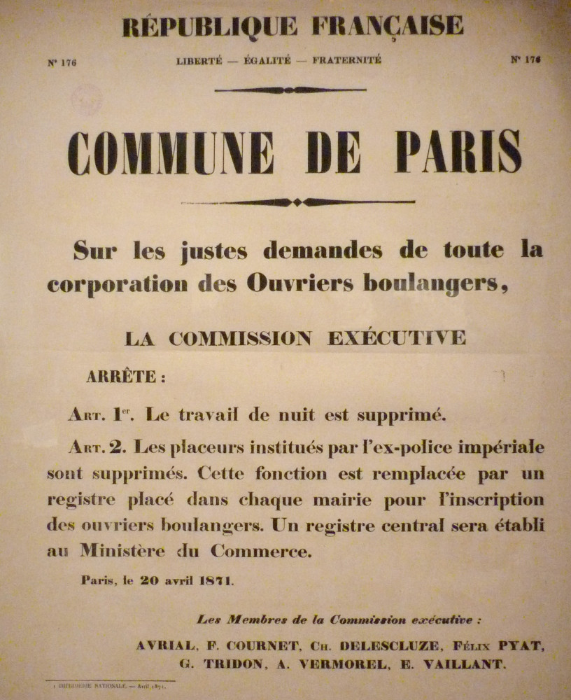 Affiche de la Commune 1871