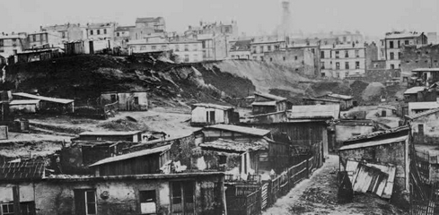 rue Champlain à Ménilmontant Photo Charles Marville vers 1877