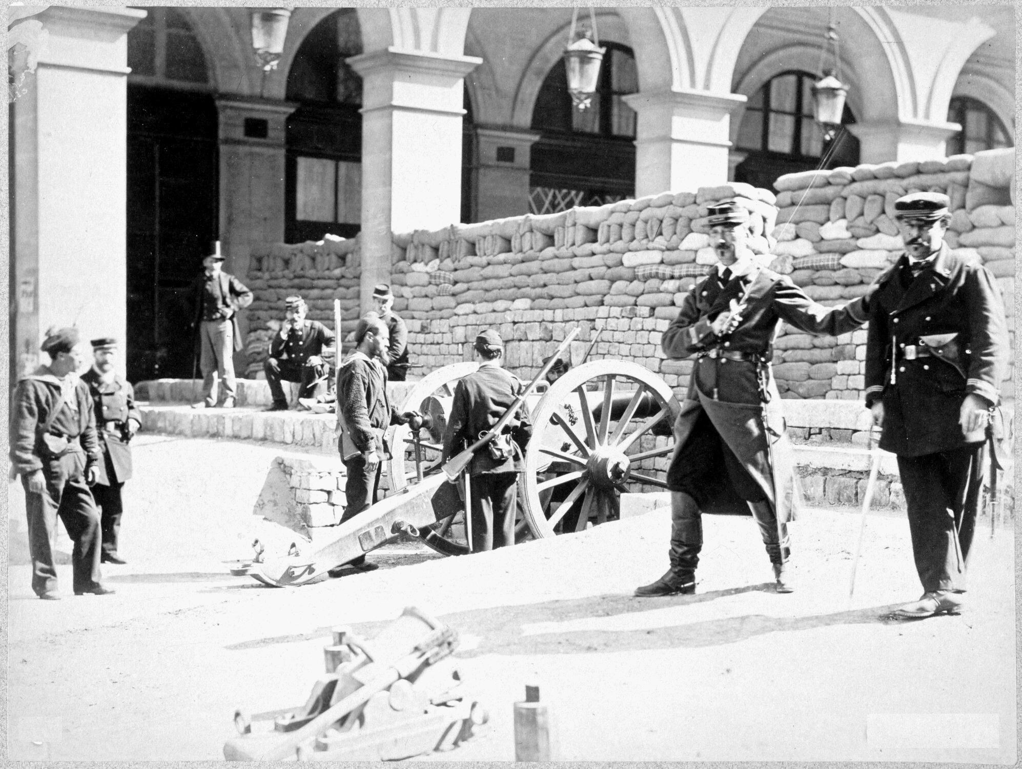 Bruno Braquehais - Barricade rue de Castiglione dans le 1er arrondissement (CC0 Paris Musées / Musée Carnavalet - Histoire de Paris)